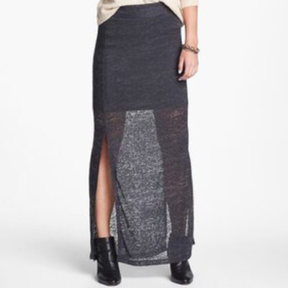 Lily White Dresses & Skirts - LILY WHITE GRAY MAXI SKIRT